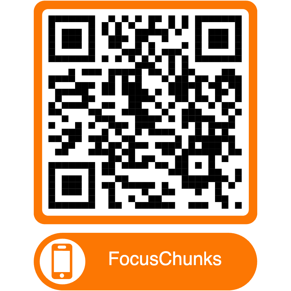 QR code to download FocusChunks on Google Play
